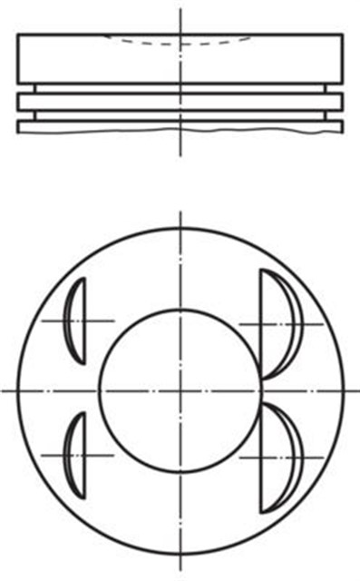 PISTON COMPLETE 72.7 MM RENAULT