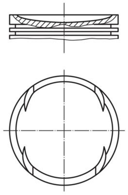 PISTON COMPLETE 90.9 MM MERCEDES - BENZ