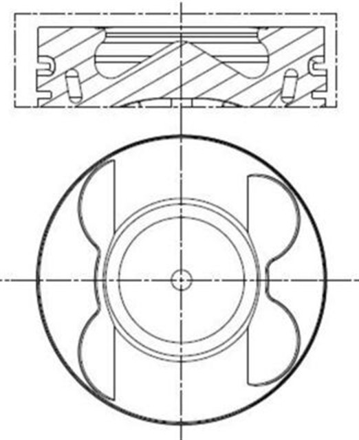 PISTON COMPLETE 83.5 MM MB