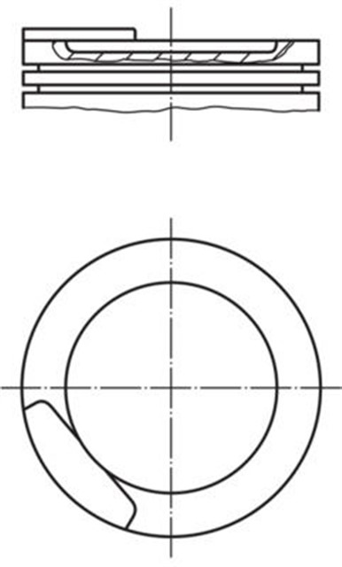 PISTON COMPLETE 79.5 MM OPEL