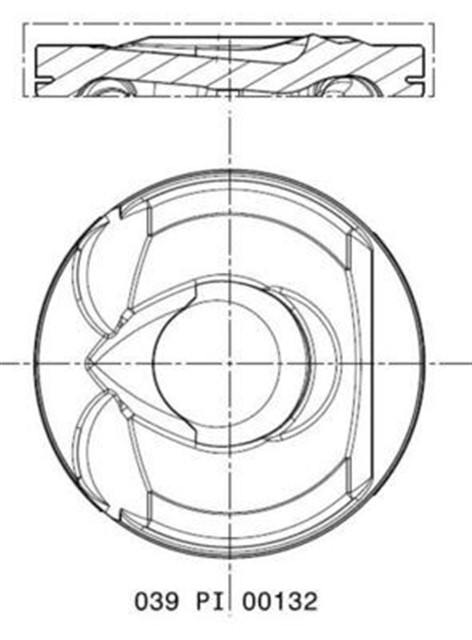 PISTON COMPLETE 77 MM PEUGEOT