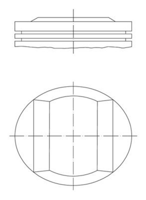 PISTON COMPLETE 84 MM BMW