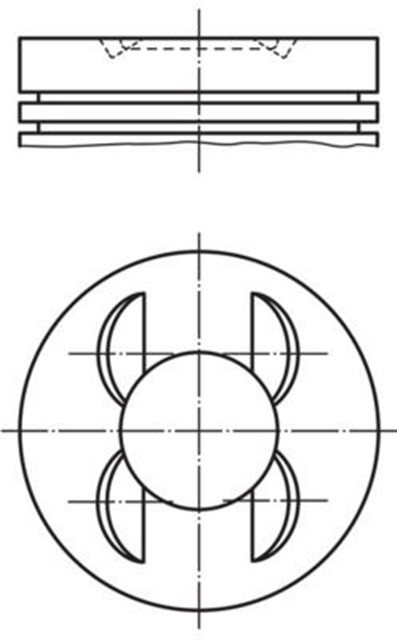 PISTON COMPLETE 80 MM VW