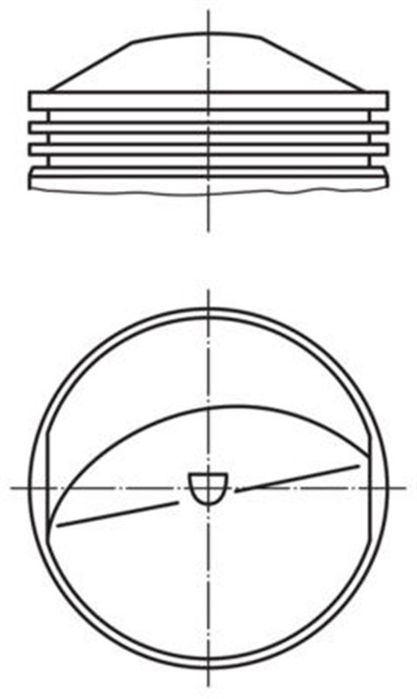 PISTON COMPLETE 95 MM PORSCHE