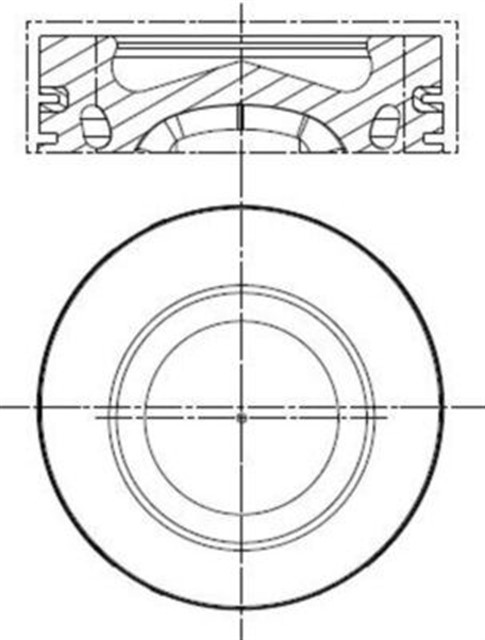 PISTON+SEGMAN STD 79.5 MM GOLF7 - A3 - LEON - CADDY - POLO CLHA - CLHB - CRKB - DCXA - DDY - CXX - CAYE - CAYD 1.6 TDI 13 - 