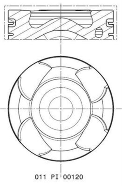 PISTON COMPLETE 79.7 MM OPEL