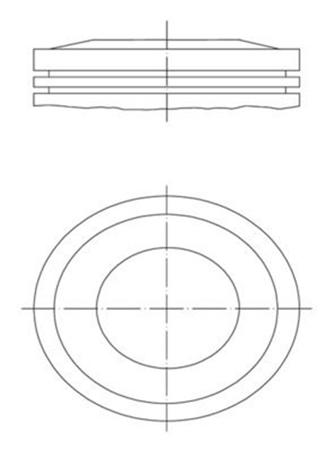 PISTON COMPLETE 81.01 MM AUDI
