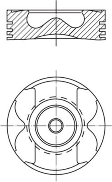 PISTON COMPLETE 88.009 MM MERCEDES - BENZ