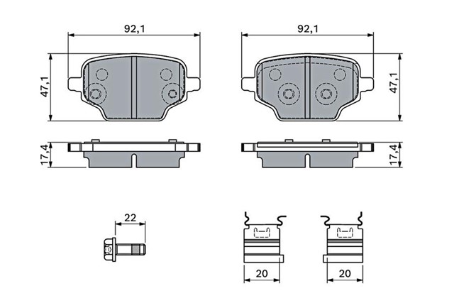 FREN BALATASI CITROEN BERLINGO COMBO E PARTNER RIFTER