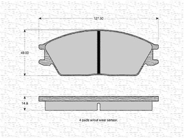 X ON BALATA HONDA ACCORD - 86 HYUNDAI ACCENT EXCEL - 06/98 - S COUPE FISSIZ GDB373