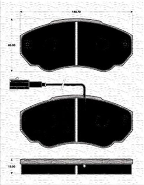 ON BALATA FISLI DUCATO 02 - 06 BOXER 02 - 06 JUMPER 02 - 06 K.C TIP 1400 KG