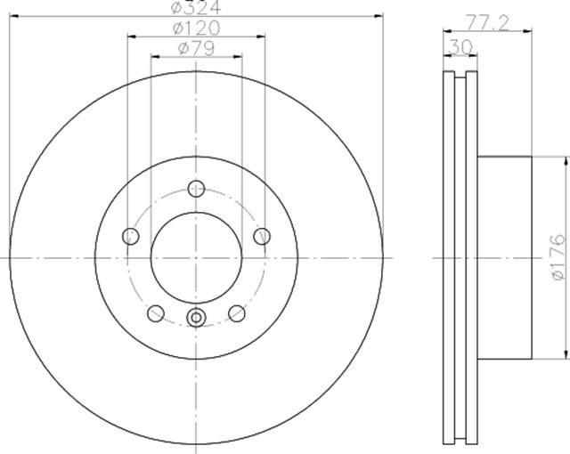ON FREN AYNASI BMW E60 - E61 - 525I - 525XI - 530D - 530I - 530XD - 530XI 03 E63 - E64 630I 04 HAVALI