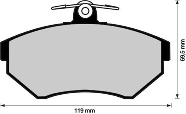 ON BALATA PASSAT 1.6 - 1.8 1.9TDI 2.3 10.96 - 11.00 AUDI A4 1.6 - 1.8 - 1.9 TDI 1.95 - 11.00
