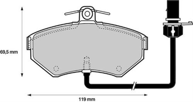 X ON BALATA FISLI KUCUK TIP PASSAT - A4 97 - 04 GDB1366