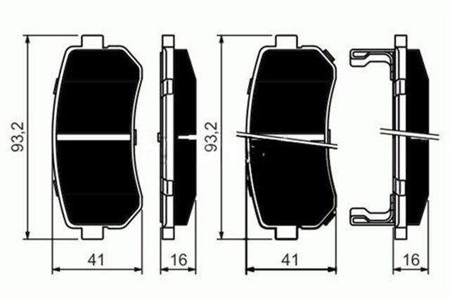 ARKA BALATA ACCENT ERA 1.4 GL - 1.5 CRDI - 1.6 GLS 05 10 KIA RIO 02 KIA CEED 07 10 SPORTAGE 06