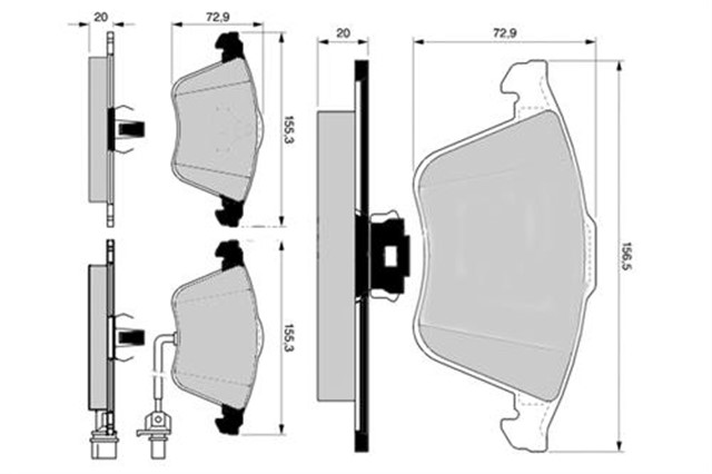 FREN BALATASI ON GOLF5 - GOLF6 - JETTA - CADDY - PASSAT - LEON 04 - 