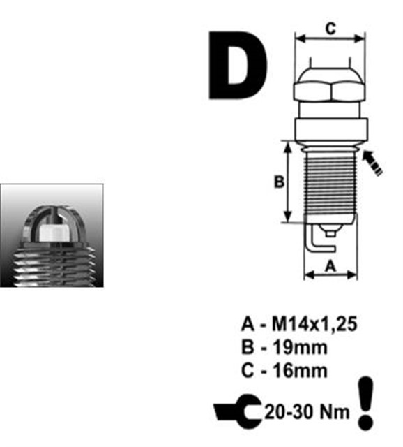 BUJI F7LTCR 3 TIR. GOLF IV - BOR - FOR.