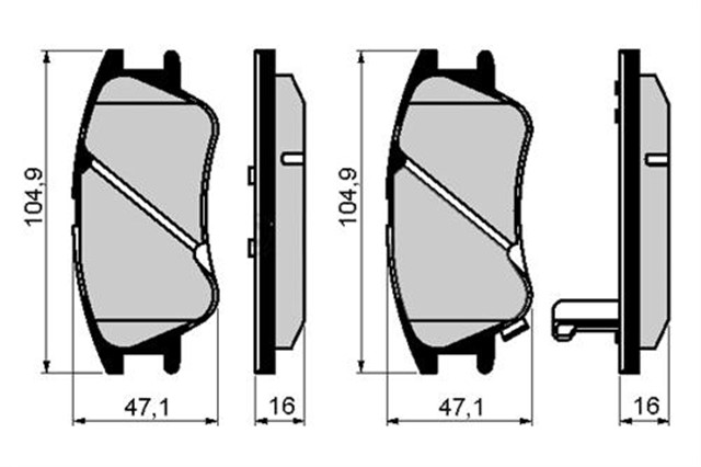 ON BALATA ATOS 1.0 I 01 ABS LI ATOS PRIME 1.0 I 01 ATOS PRIME 1.1 03