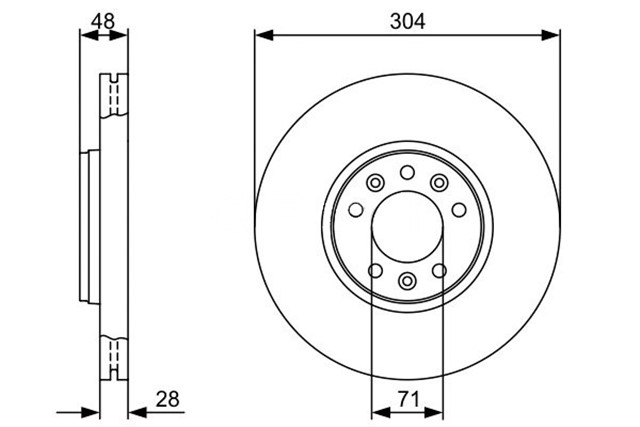 ON FREN AYNASI C5 - JUMPY - EXPERT - SCUDO 2.0 07 304X28X41X48X5DLXHAVALI