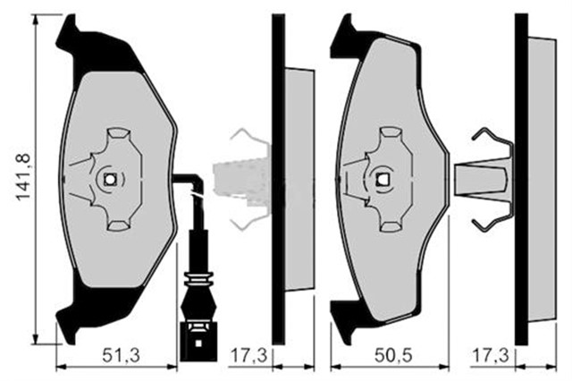 ON BALATA FISLI FABIA 1.2 1.4 1.4TDI 1.6 1.9 SDI 02 - 12.14 POLO SEDAN 1.2 00 09