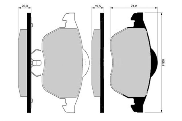 ON BALATA BORA 98 - 05 - GOLF III 91 - 97 - GOLF IV 97 - 05 - PASSAT 94 - 96 - OCTAVIA 97