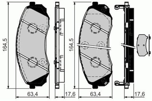 ON BALATA HYUNDAI H1 2.5CRDI 08 11 KIA CARNIVAL III 2.7 V6 2.9CRDI 06 2.2CRDI 10