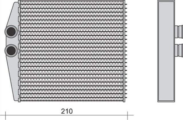 KALORIFER RADYATORU CORSA C - TIGRA TWINTOP 1.2 - 1.4 - 1.8 - 1.3CDTI - 1.7CDTI 00 171X167
