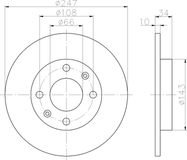 ON FREN AYNASI P106 91 - 05 306 93 - 01 206 98 - 00 SAXO 96 - 04 C15 84 - 00 ZX 91 - 97 247.7X9.9X4DL