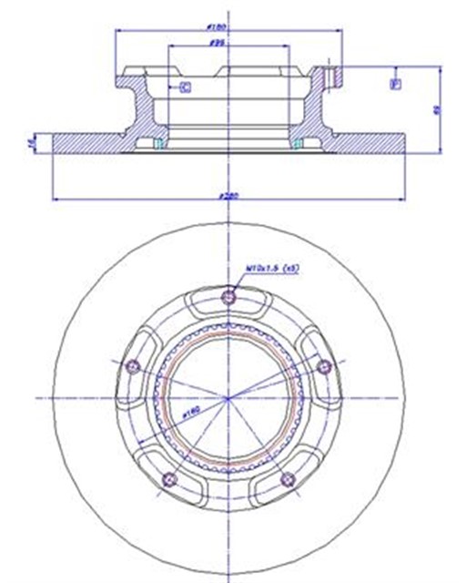 ARKA FREN DISK AYNASI TRANSIT V347 2.2TDCI 06 14 O.CEKER