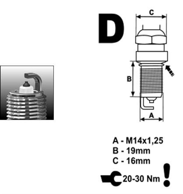 BUJI FR7KPP 33U EA ASTRA H - COMBO - CORSA D - INSIGNIA - IBIZA - LEON - BORA - GOLF - PASSAT - POLO - TOUAREG - TOURAN - A3