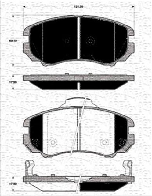 ON BALATA TUCSON 04 10 SONATA 2.0 CRDI 04 COUPE 3.02 09 KIA MAGENTIS 05 09
