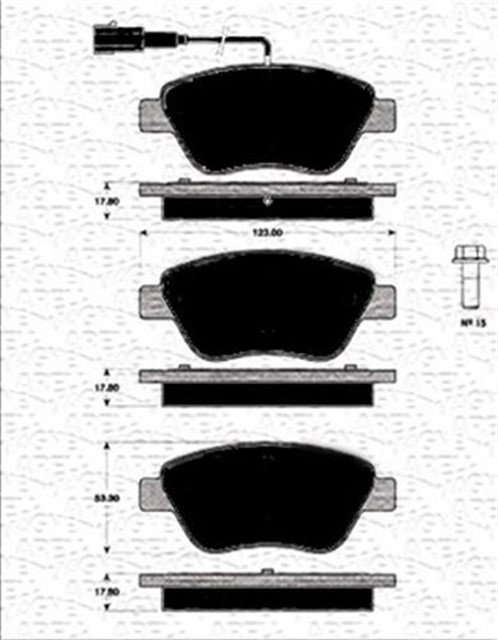 ON BALATA CORSA D KUCUK TIP 1.0 - 1.2 - 1.3 CDTI - 1.4 07/06 10 DOBLO 03 PANDA 04