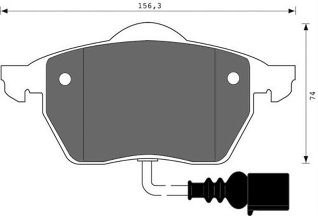 ON BALATA GOLF IV 97 - BORA - AUDI A3 1.8 T 01 - 03 - TT 1.8 00 LEON 99 - 06 TOLEDO 99 - 06 OCTAVIA