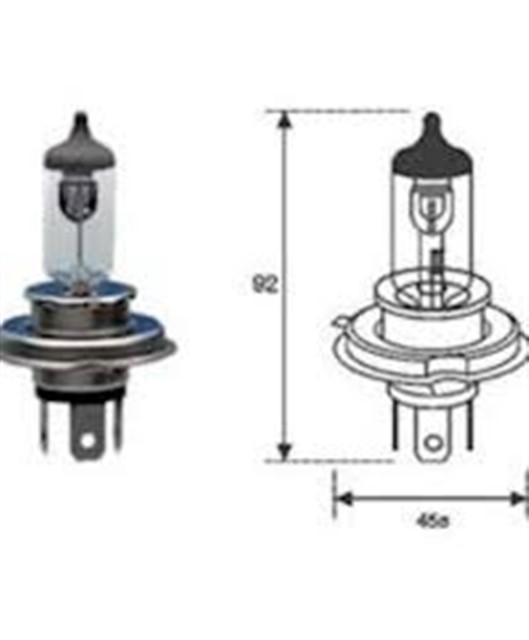 002559100000 AMPUL 12V H4 43T 100/90W TIRNAKLI