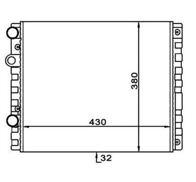 350213778003 RADYATOR POLO - POLO CLASSIC - LUPO - CORDOBA - AROSA 1.0.1.4 - 1.7 - 1.9