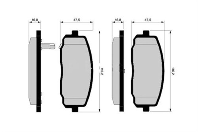 ON BALATA HYUNDAI I10 - 1.0 1.1 - 1.2 08 11 KIA PICANTO 1.0 - 1 - 1 08
