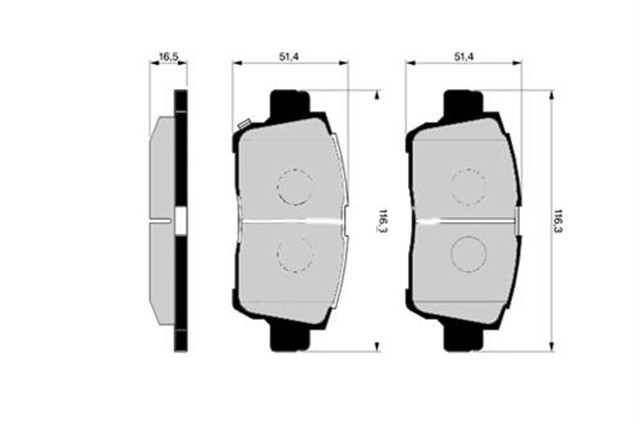 ON BALATA COROLLA VERSO 1.8 VVT - I 02 04 2.0D - 4D 02 - 07