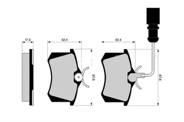 FREN BALATASI ARKA GOLF3 - 4 - 5 - JETTA - PASSAT - A3 - TOLEDO - OCTAVIA - PARTNER - TEPEE - BERLINGO - 308 - 3008 - C2 - C3 - C4 - 307 - MEGANE 98 - 