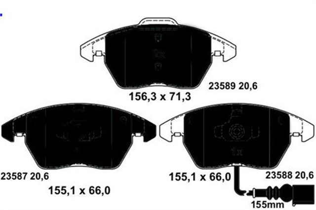 FREN BALATASI ON GOLF5 - GOLF6 - JETTA - CADDY - PASSAT - LEON 04 - 