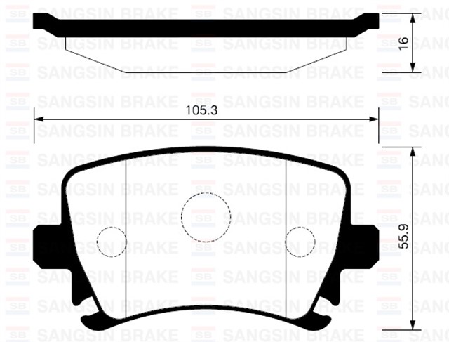 FREN BALATASI ARKA CADDY - PASSAT - GOLF - JETTA - A3 - A4 - A6 - LEON - TIGUAN - Q3 04 - 