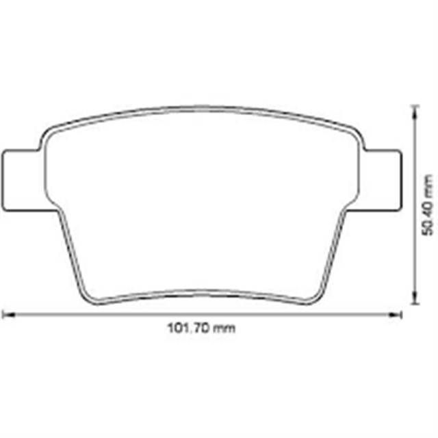 ARKA FREN BALATASI MONDEO III 04 07 JAGUAR X TYPE ESTATE 05 09