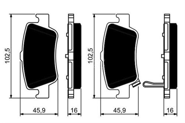 ARKA BALATA AURIS - COROLLA 1.4D4D 1.4 VVTI - 1.6 VVTI - 1.8 2.0D - 4D - 2.2D 07 12 1.3 1.6 13