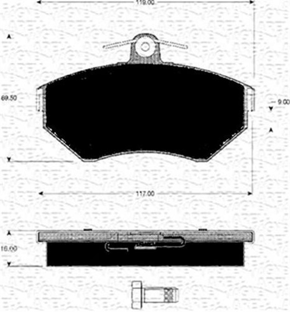FREN BALATASI ON INCE GOLF3 - POLO - POLO CLASSIC - CADDY - PASSAT - A4 91 - 