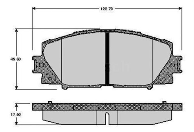 ON BALATA TOYOTA YARIS 1.0 VVT - I 01/2006 11 ABS SIZ