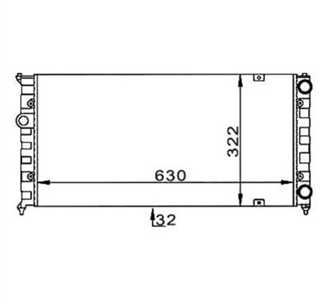 RADYATOR CORDOBA 6K2/ C2 1.6I; 1.8I; 2.0I; 1.9D; CORDOBA VARIO 6K5 ; CORDOBA 6L2 1.6; IBIZA II