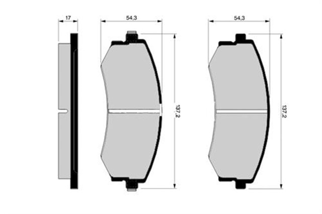 ON BALATA DAEWOO REXTON 2.9TD 3.2V6 02 KORANDO 99 MUSSO 99 SSANGYONG FISLI GDB3365