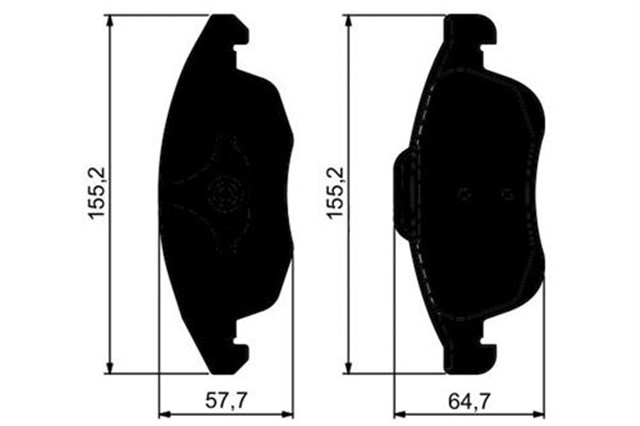 ON BALATA C4 PICASSO 1.6 HDI 110HP 06 11 PARTNER 08 11 TEPE - BERLINGO 08 11 5008 09 DS4 DS5