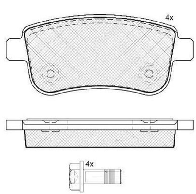 ARKA FREN BALATASI FLUENCE 09 MEGANE III 09 MEGANE IV 15 SCENIC III 09 CLIO V 19 CAPTUR II 20 1.0 TCE 1.2 TCE 1.3 TCE 1.5 DCI 1.6 SCE 440603734R