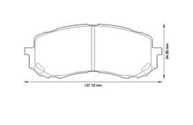 ON BALATA SUBARU IMPREZA 1.6AWD 00 1.5 AWD 06 1.5 1.5F 08