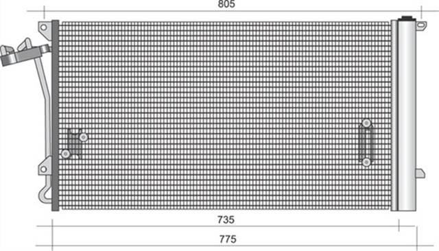 KLIMA KONDENSERI Q7 CAYENNE TOUAREG 3.2 V6 - 3.6 V6 - 4.2 V8 - 3.0 V6 - 5.0 R50TDI